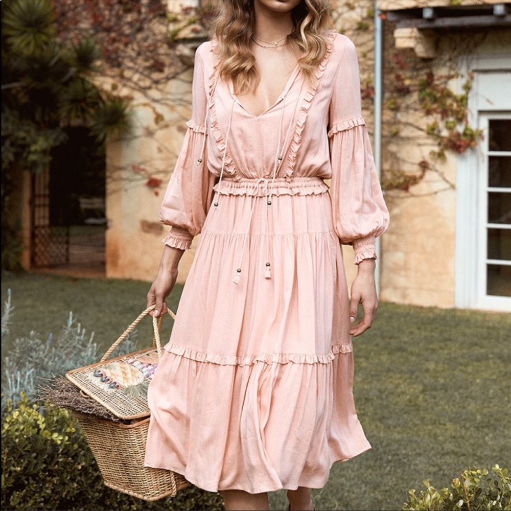 Spell & The Gypsy Collective Clementine Soirée  Dress in Musk